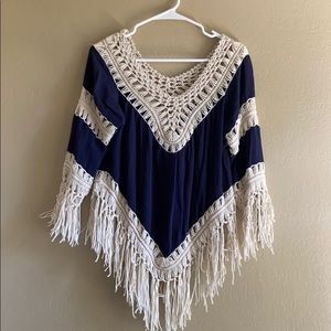 Boho fringe top